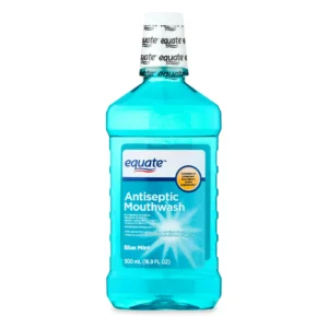 Equate Antiseptic Mouthwash, Blue Mint, 16.9 fl oz